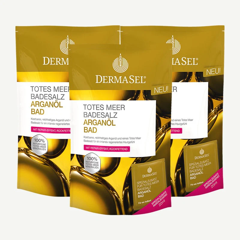 DermaSel Totes Meer Badesalz, Arganöl